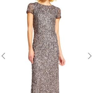 Long Adrianna Papell sequin gown. Size 14